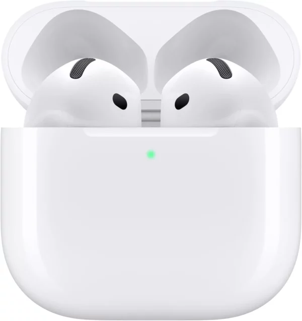 Apple AirPods 4 Auricolari wireless, Auricolari Bluetooth, Audio spaziale personalizzato, Resistenza al sudore e all’acqua, Custodia di ricarica USB-C, Chip H2, Fino a 24 ore di autonomia - immagine 2